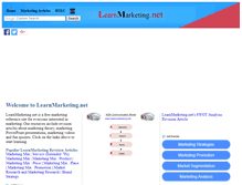 Tablet Screenshot of learnmarketing.co.uk