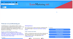Desktop Screenshot of learnmarketing.net