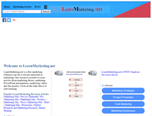 Tablet Screenshot of learnmarketing.net